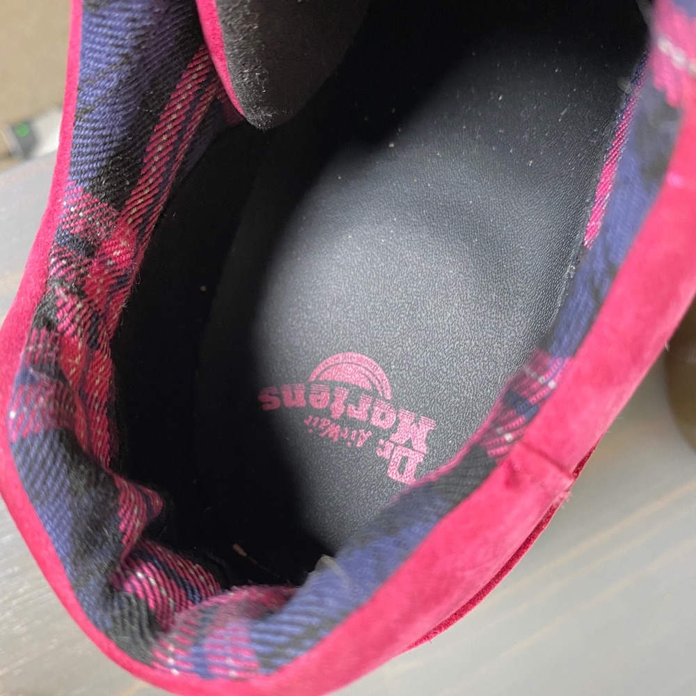 Dr. Marten Buzz 5i Milled Nubuck 90s Chunky Platform Shoes Women 9 Pink NWT - Picture 9 of 10